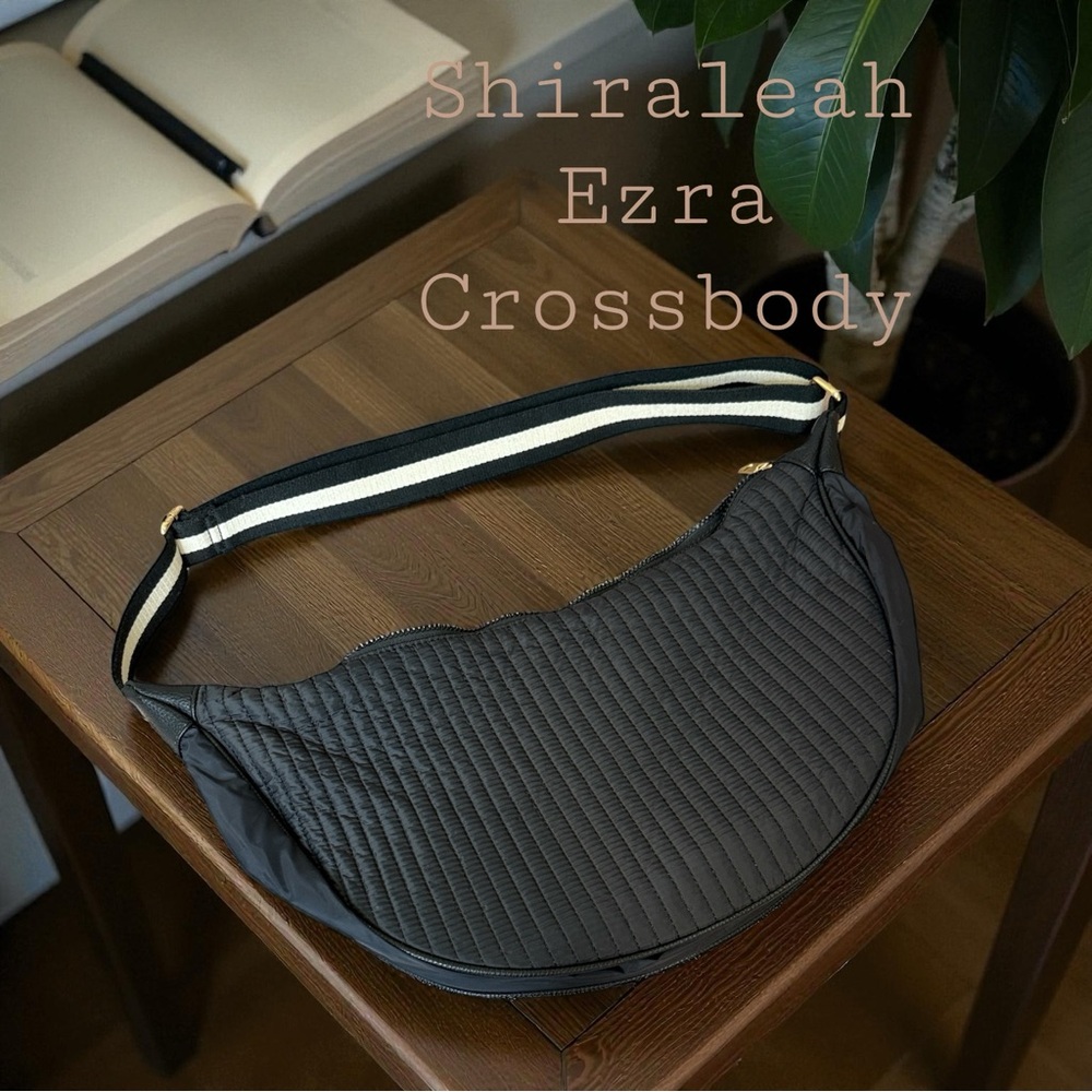 EUC Shiraleah Ezra Quilted Nylon Large Crossbody Bag